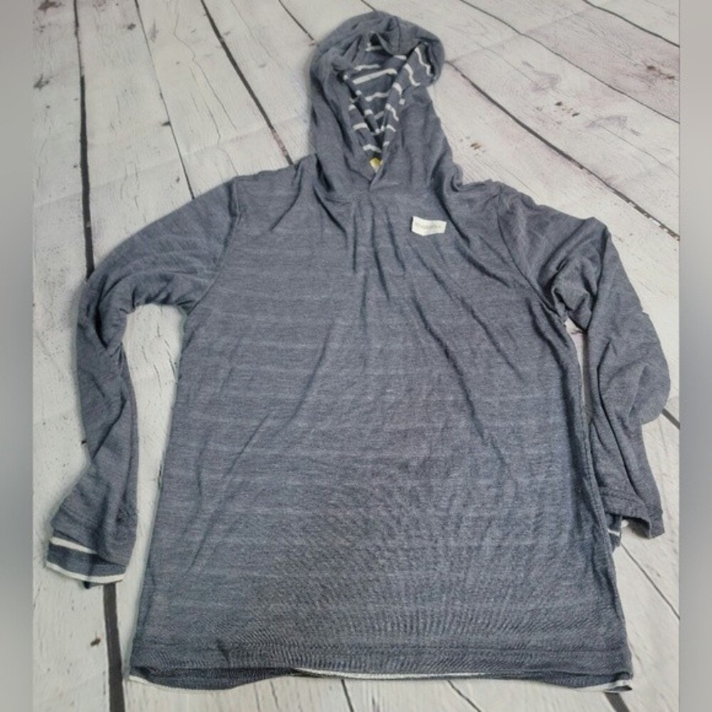 rumi+ryder Boys The Long Sleeve Reversible Hooded Tee size Lg 12-14 NWT Comfort
